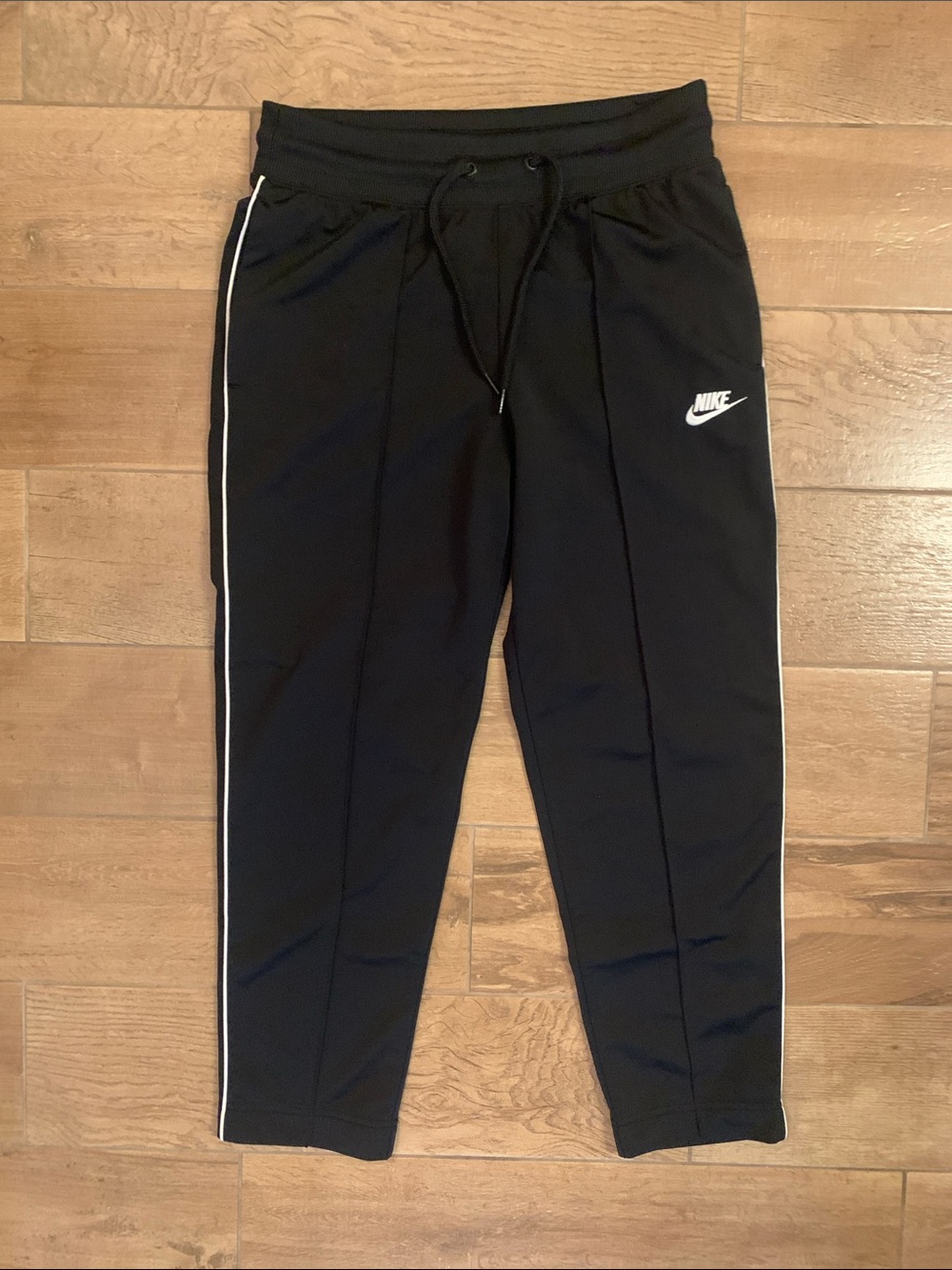 Nike Black Track/Jogging Pants with White Side Stripe Womens Size Small